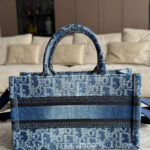 Christian Dior Mini Dior Book Tote Blue
